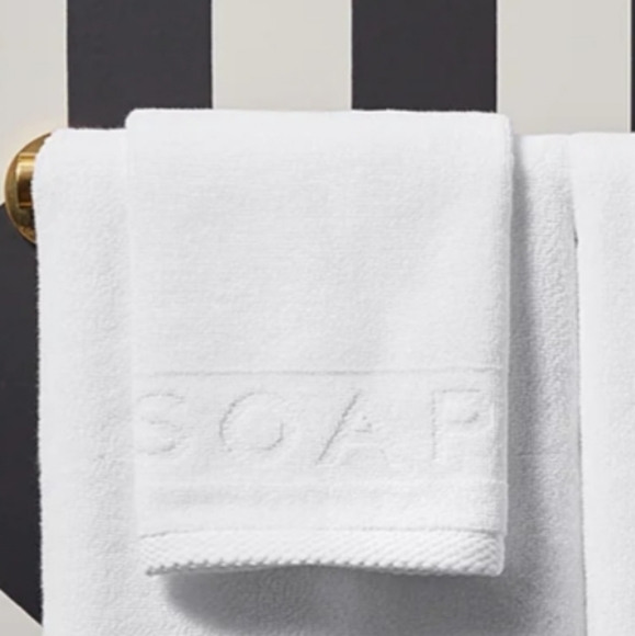 Hill House Cecil Collection "Soap" Hand Towel Set Of Two! New - Picture 3 of 8